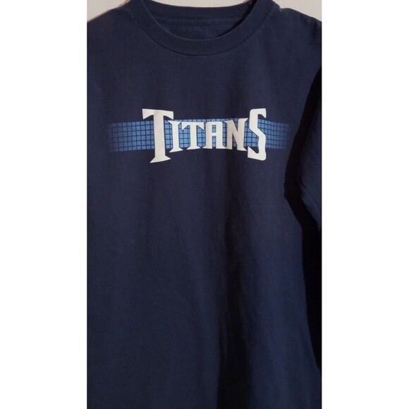 Tennessee Titans NFL Team Apperal Long-Sleeve Crew T-Shirt Navy Medium, Y2K EUC - Picture 3 of 5
